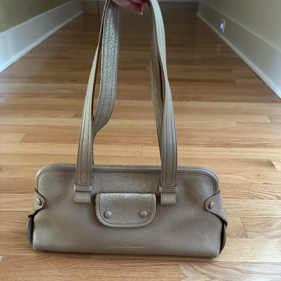 Salvatore Ferragamo Handbags - Salvatore Ferragamo Satchel Handbag Camel Light Tan